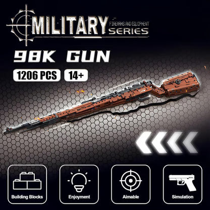 98K Model Gun Building Blocks Set for Adults