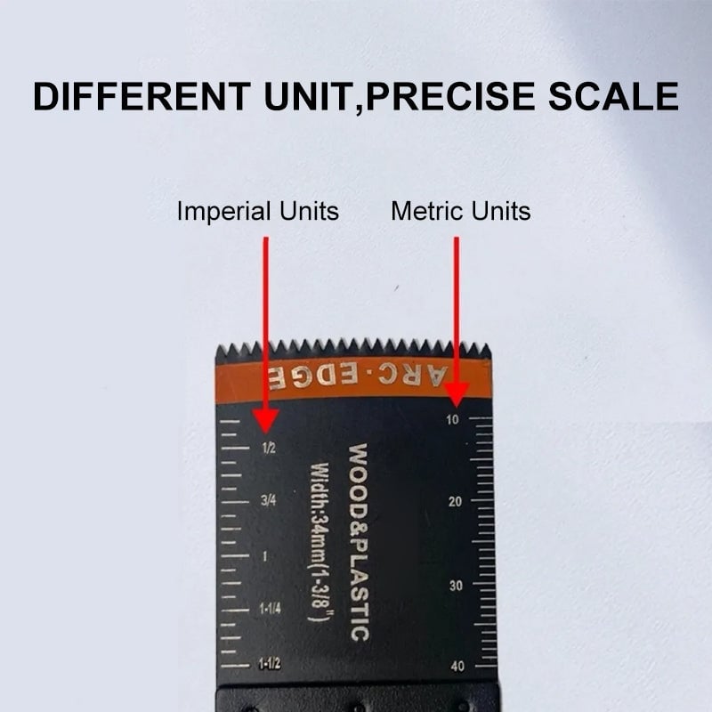 Curved-Edge Oscillating Tool Blade