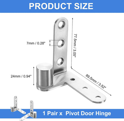 2 Pcs Pivot Door Hinges