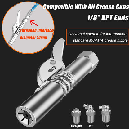 High Pressure Quick Release Grease Coupler