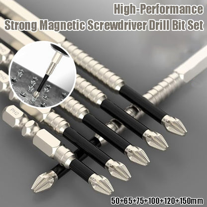 High-Magnetic Screwdriver Drill Bit Set