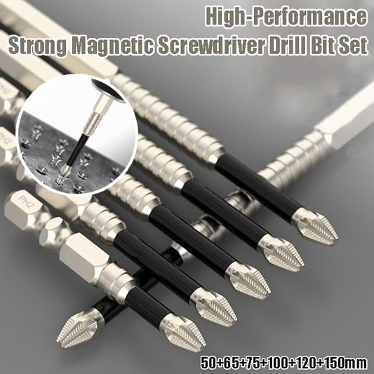 High-Magnetic Screwdriver Drill Bit Set