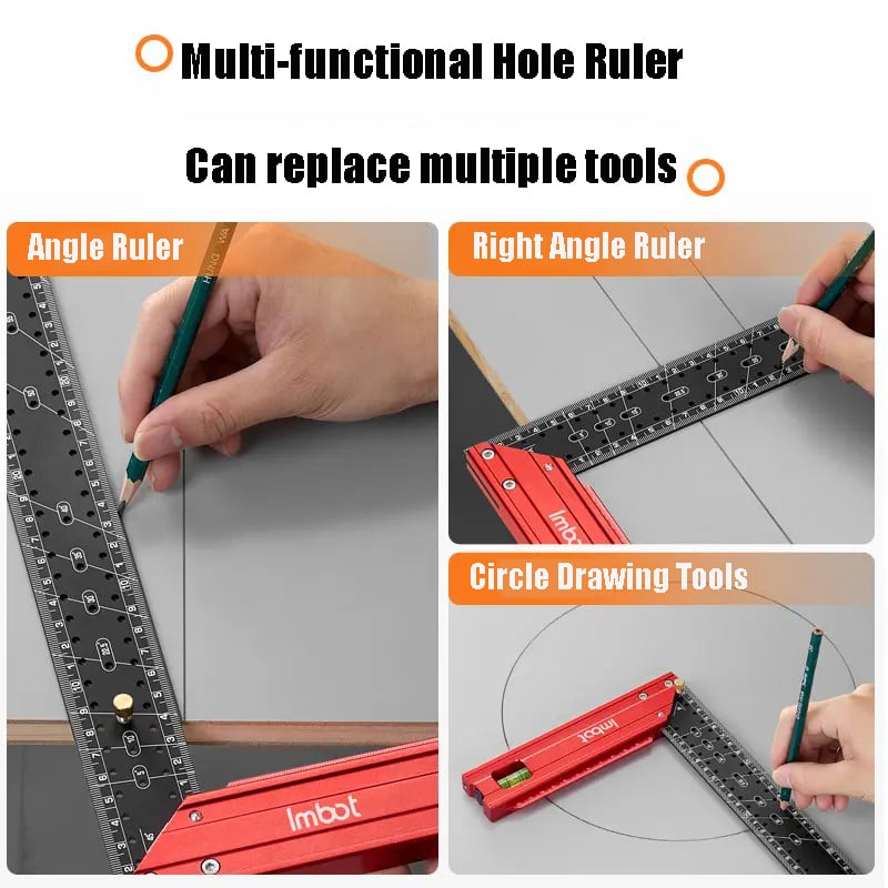 Multi-functional Stainless Steel Hole Ruler