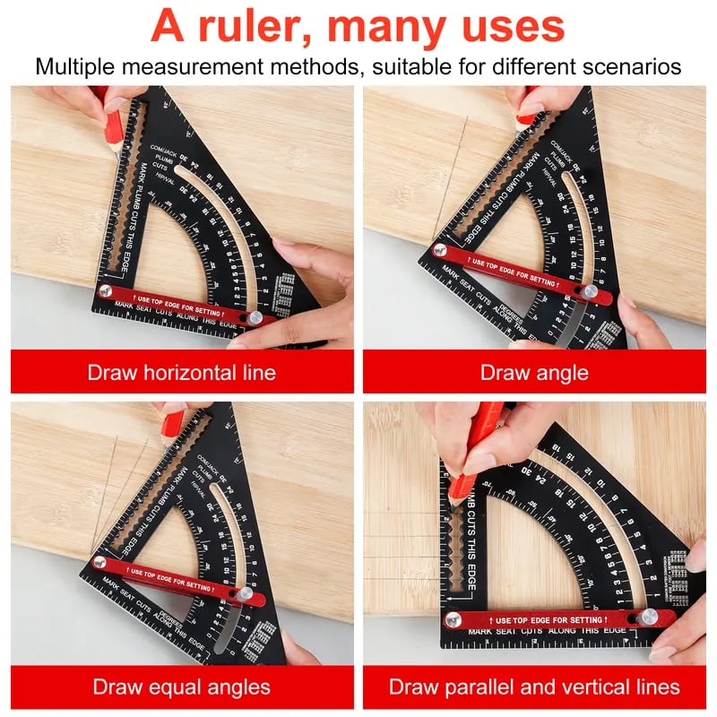 Aluminum Rafter Square Multifunction Woodworking Tools