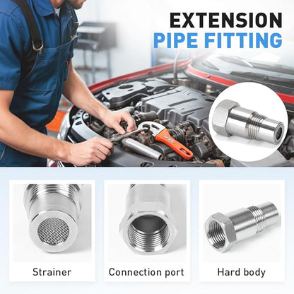 🚗 M18X1.5 Car O2 Sensor-Car CEL Check Engine Light Adapter Eliminator