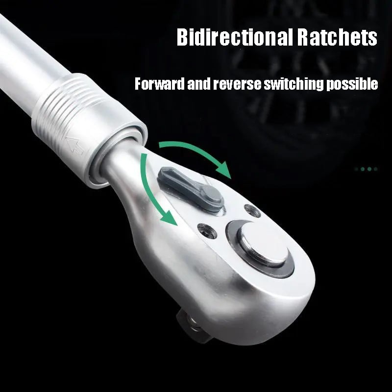 72‐Tooth Telescopic Reversible Ratchet – 48.5–63 cm, 1/2′′ Drive