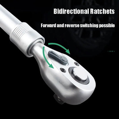 72‐Tooth Telescopic Reversible Ratchet – 48.5–63 cm, 1/2′′ Drive