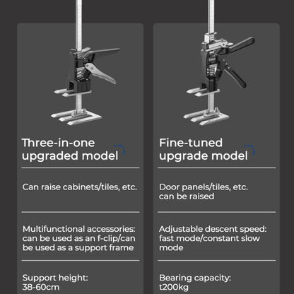 2 Pcs 45# Steel Handheld Furniture Jack