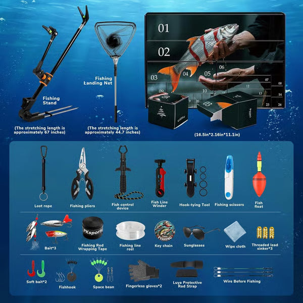 FISHING ADVENT CALENDAR - 24 Days of Fishing Lures