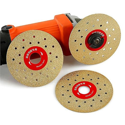 4 PCS 100mm Vacuum-Brazed Diamond Cutting & Grinding Disc — 4"