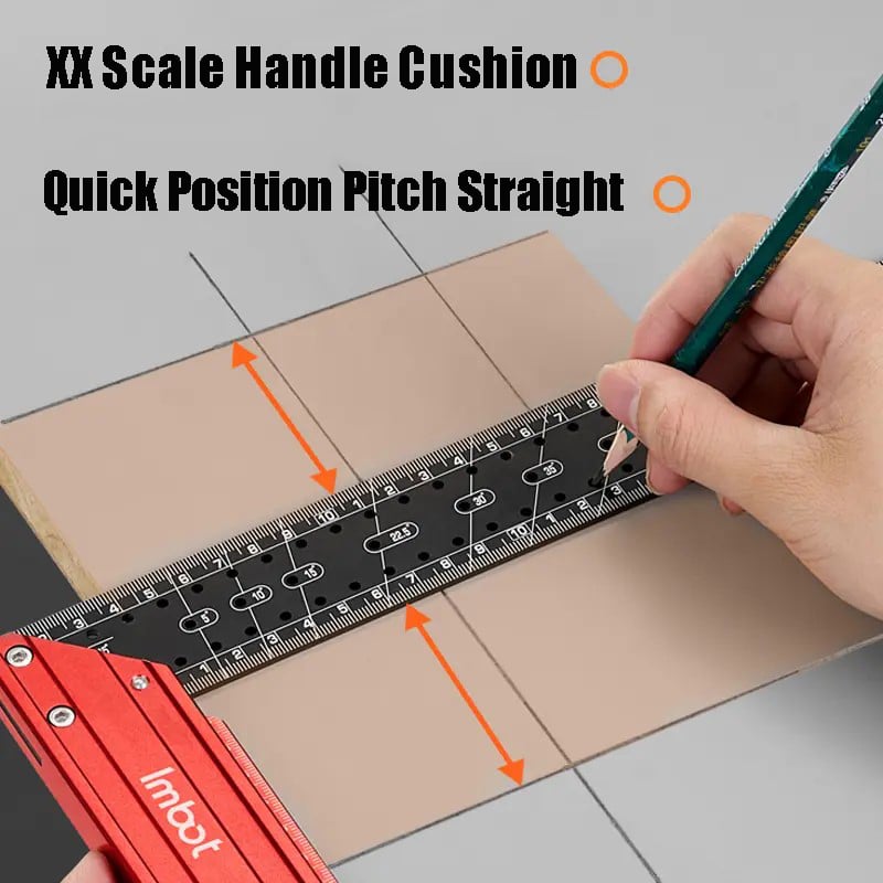 Multi-functional Stainless Steel Hole Ruler
