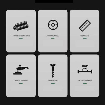 Multifunction Stainless Steel Angle Ruler