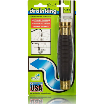 Drain King Water-Pressure Drain Opener