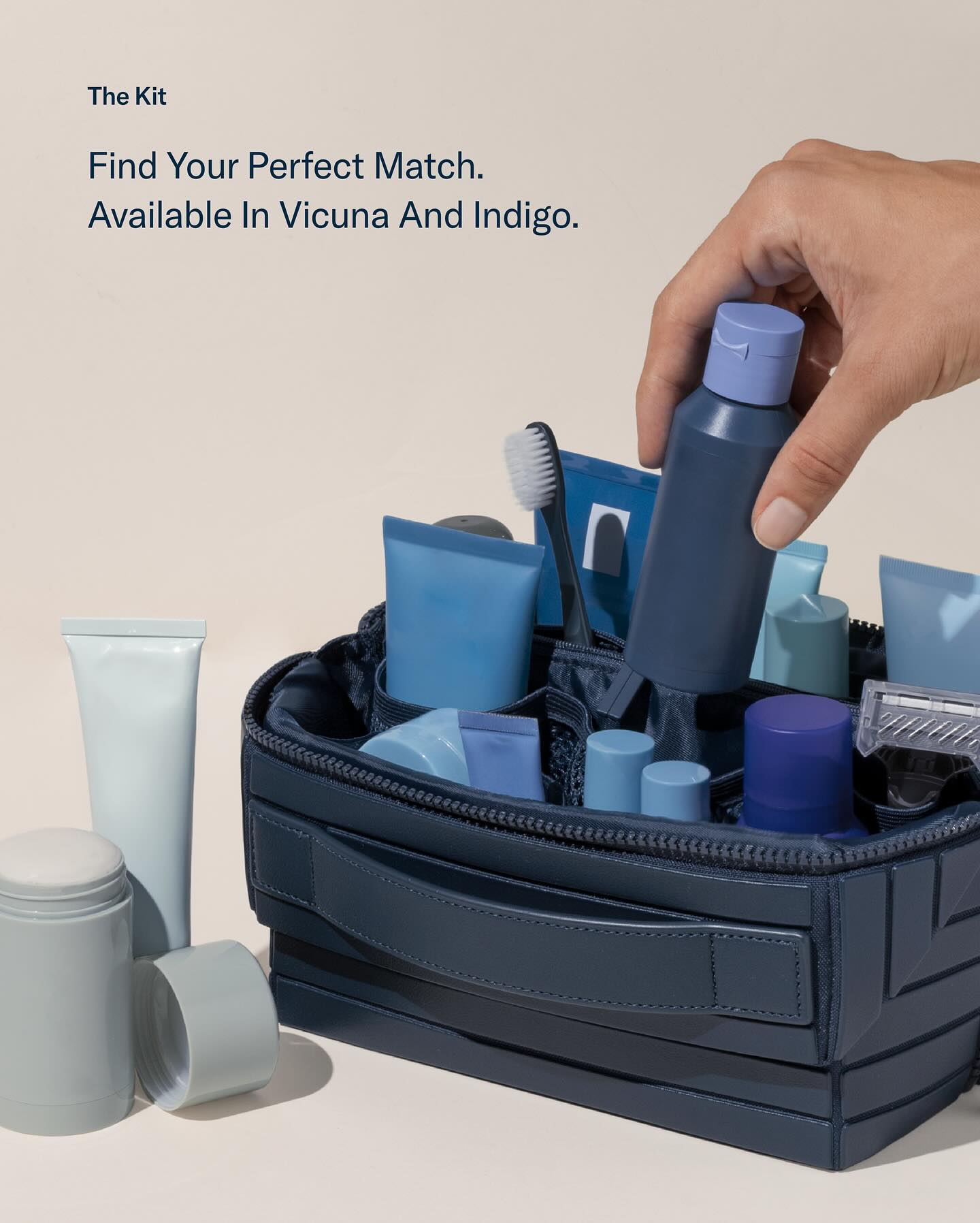 Pinch-Fold Travel Toiletry Kit