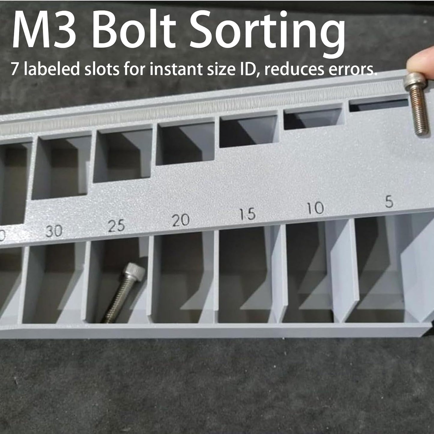 M3 Compact Screw & Bolt Organizer Tray
