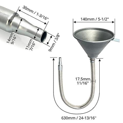 Steel Bendable Universal Spout Funnel