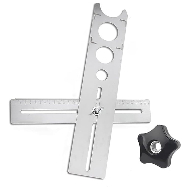 Tile Installation Faucets/Outlets Positioning Ruler