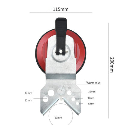 Adjustable Suction Drill Guide for Precise Diamond Bit Drilling
