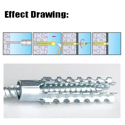 Metal Expansion Anchor and Screw Set