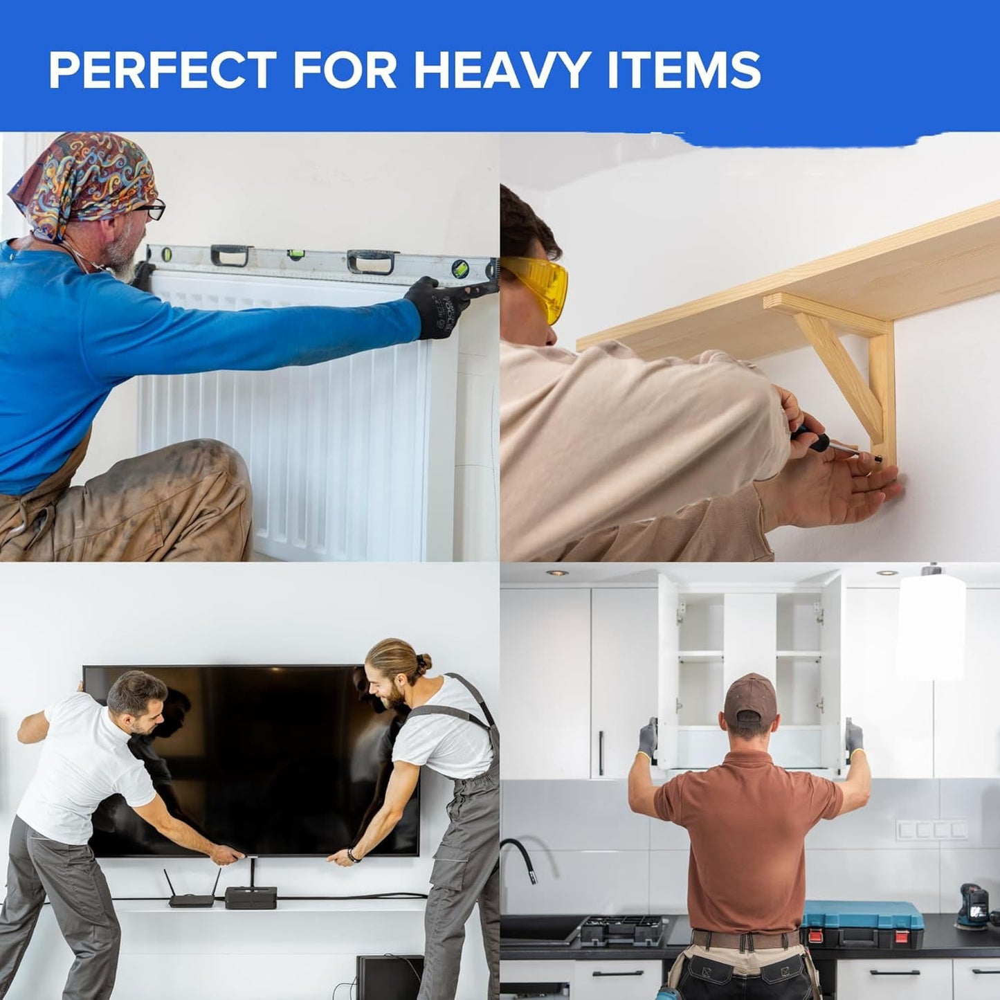 No-Drill Heavy-Duty Drywall Anchor Kit