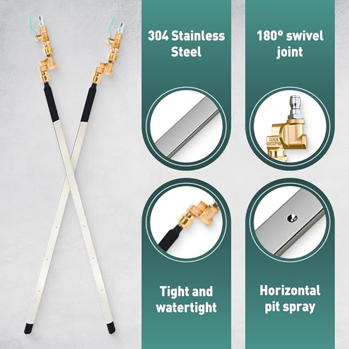 24" High-Pressure Radiator Cleaning Wand