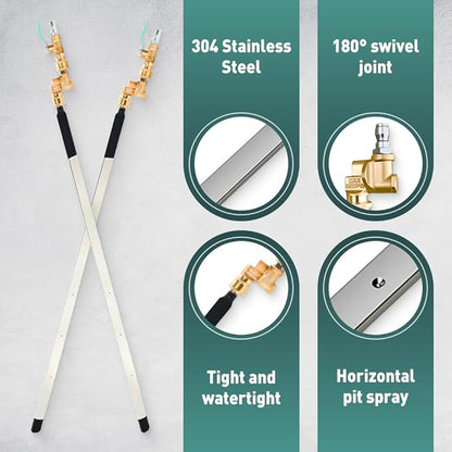 24" High-Pressure Radiator Cleaning Wand