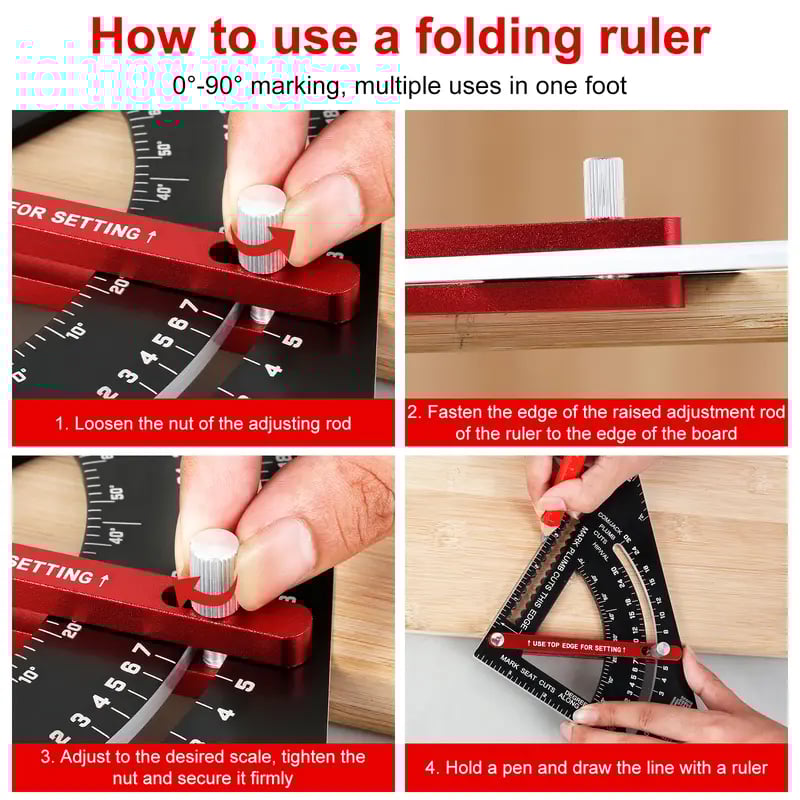 Aluminum Rafter Square Multifunction Woodworking Tools