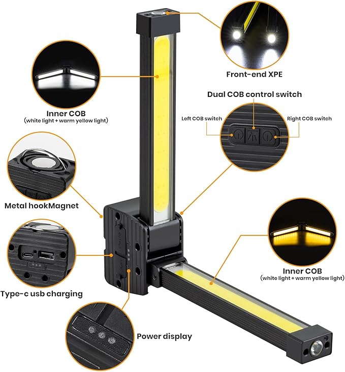 4-Mode USB Rechargeable Adjustable Lamp