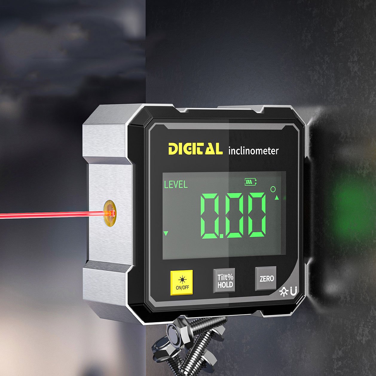 360° Hyper‐Mag Digital Angle Gauge