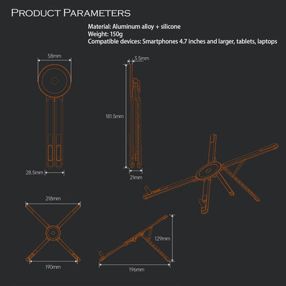3-in-1 Magnetic Foldable Stand