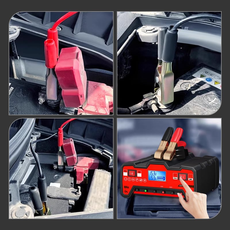 Automotive Intelligent Pulse Repair Battery Charger