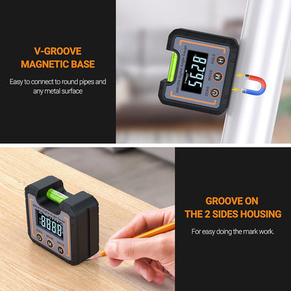 360° Digital Magnetic Angle Finder Protractor Tool