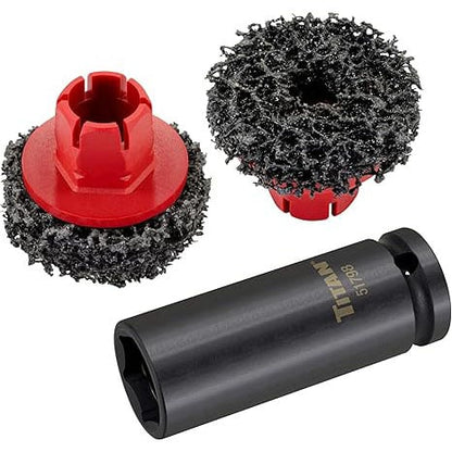 1/2" Drive Wheel Hub Cleaning Tool Kit