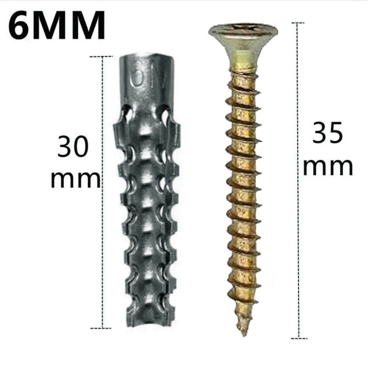 Metal Expansion Anchor and Screw Set
