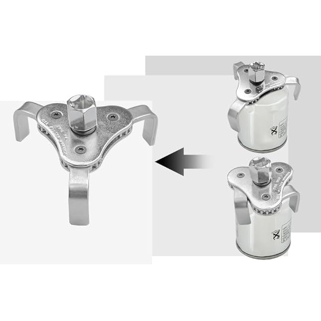 Universal 3-Jaw Adjustable Oil Filter Wrench