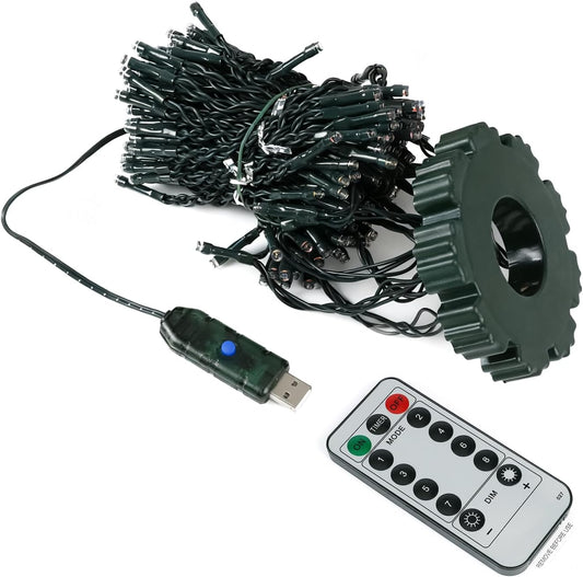 400-LED Christmas Tree Lights with Remote & Timer