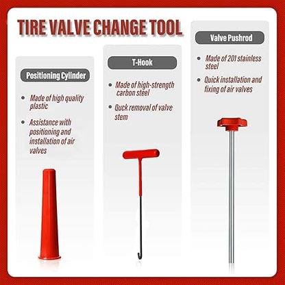 Tire Valve Stem Quick-Change Kit