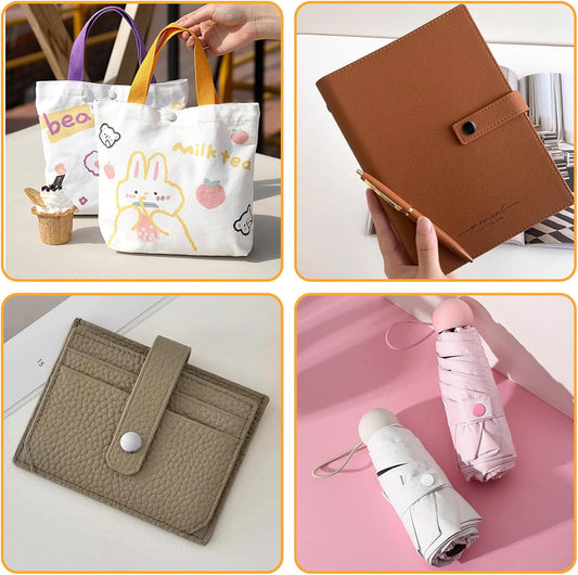 400-Piece Metal Snap Fastener Kit with Pliers (10 Colors)