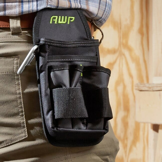 7-Pocket Water‐Resistant Tool Pouch with Belt Clip