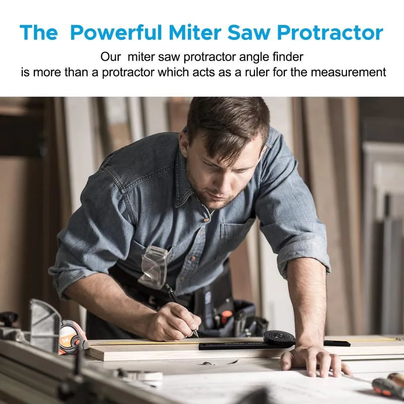Aluminum Miter Saw Protractor-Best Angle Measurement Tool
