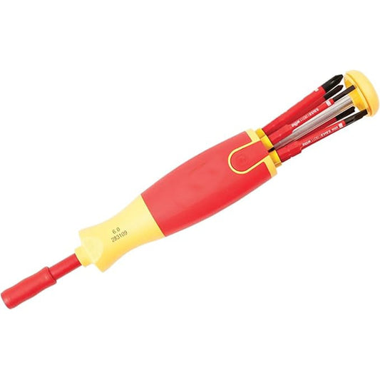 6-in-1 Electrician’s Screwdriver with Integrated SlimBits