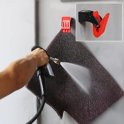 4 Pcs Heavy‐Duty Mat Cleaning Clamps
