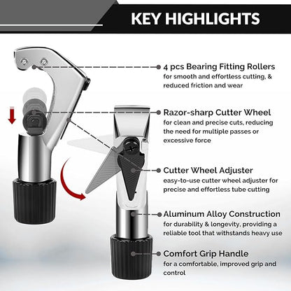 Multi‐Material Tubing Cutter & Integrated Rimmer