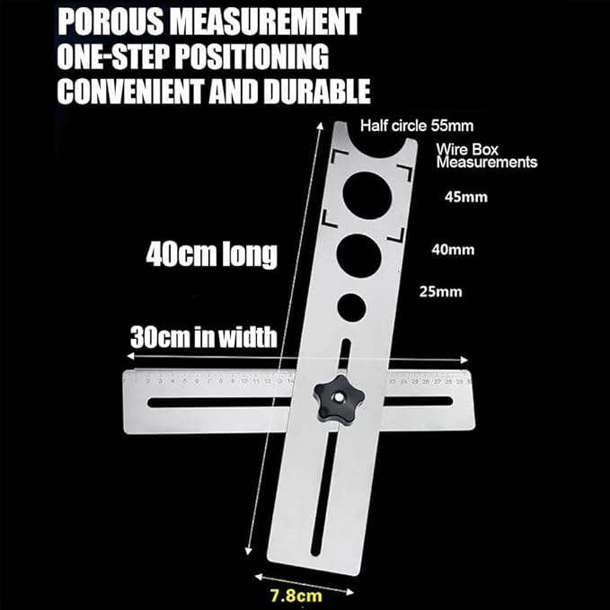 Tile Installation Faucets/Outlets Positioning Ruler