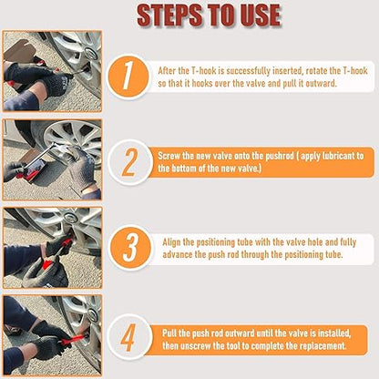 Tire Valve Stem Quick-Change Kit