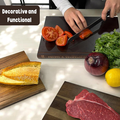 Acacia 3-Piece Cutting Board Set with Stand