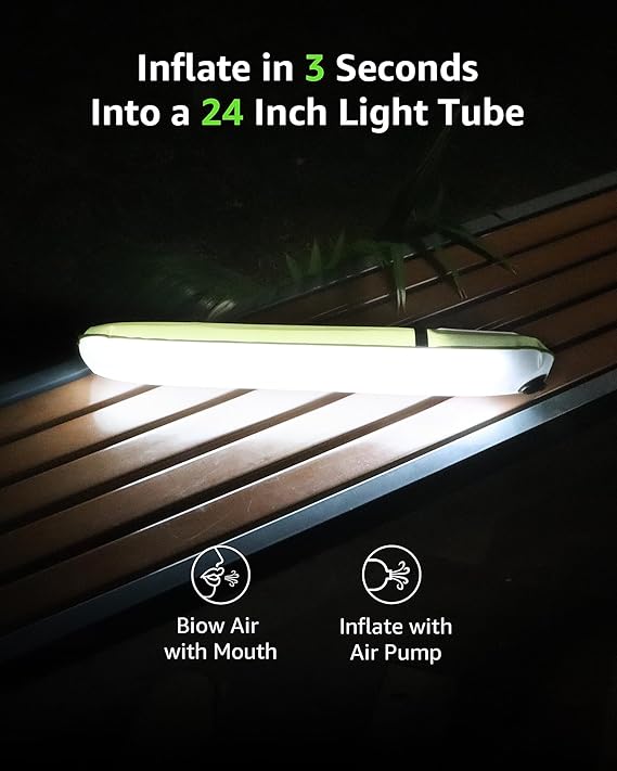 Inflatable 24′′ Foldable LED Camping Lantern