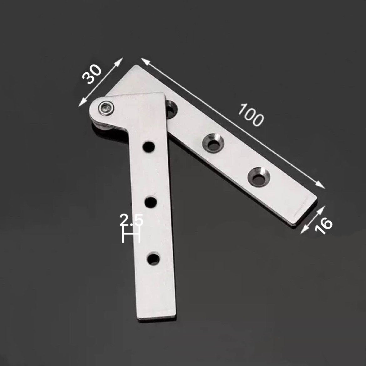 10 Pcs 360° Stainless Steel Rotating Door Hinge