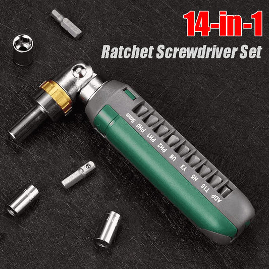 14-in-1 Ratchet Screwdriver Set