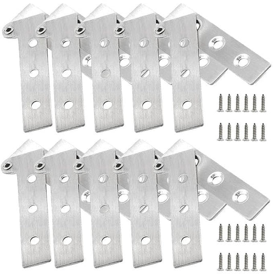 10 Pcs 360° Stainless Steel Rotating Door Hinge